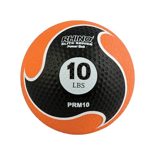 10 lb Champion Sports Rhino Elite Medicine Ball - Textured Grip