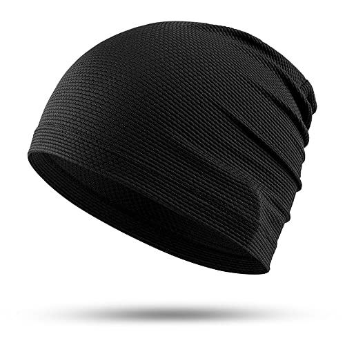 Cooling Breathable Skull Cap for Men & Women - Black
