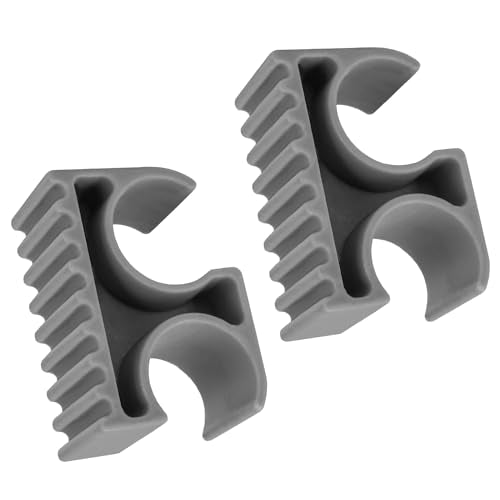 Bimini Top Pole Clips for 7/8 Inch Boats - 2 Pack Grey