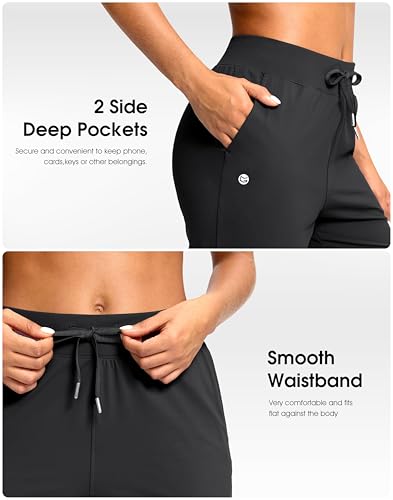 G Gradual Petite Ankle Pants 24-Inch Inseam Black with 2 Pockets