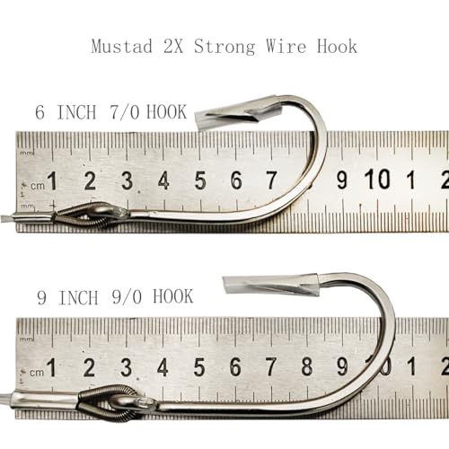 kmucutie 9 Inch Saltwater Trolling Lure Set — 6 Pcs with Portable Handle Bag, Deep Sea Marlin/Tuna Baits