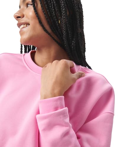 Cozy Crush Cropped Sweatshirt - X-Small, Hot Pink