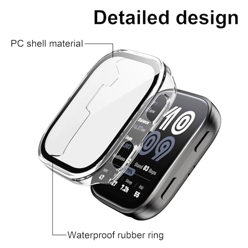 Amazfit Bip 6 Case with Tempered Glass Protector - Clear 1