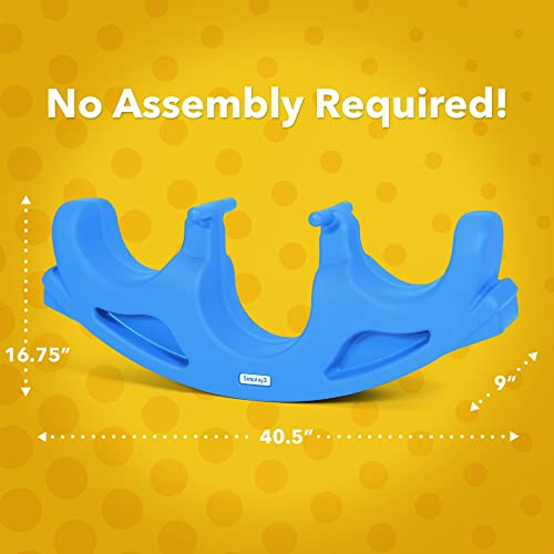 Teeter Totter Seesaw for Toddlers - Blue, Indoor/Outdoor Fun