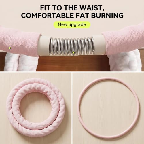 Weighted Hula Hoop for Adults - 3.3lb Adjustable Fitness Hoop