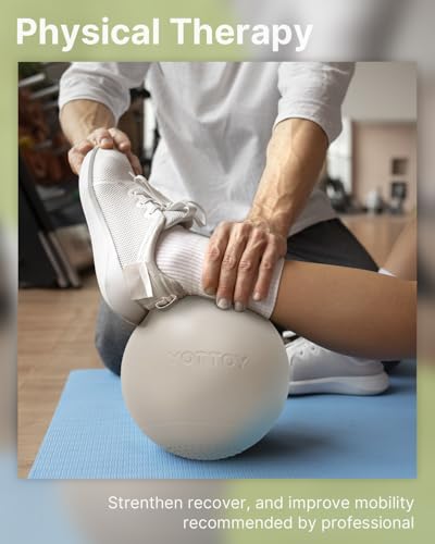 9-Inch Extra-Thick Pilates Ball - White Anti-Burst Stability Ball
