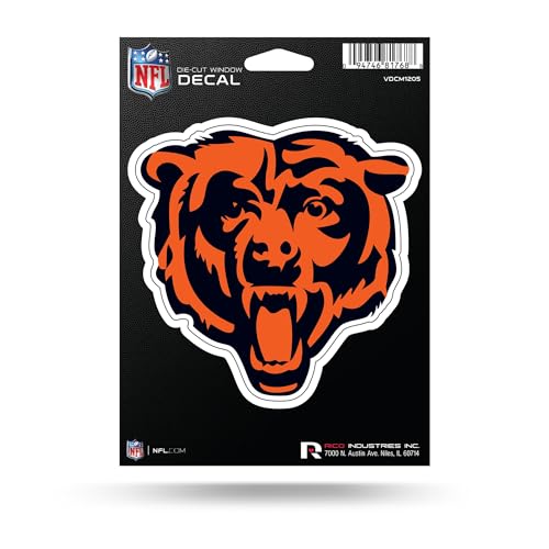 NFL Chicago Bears Die-Cut Vinyl Decal - 5"x7" Weather Resistant