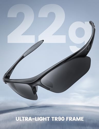Polarized Sports Sunglasses with UV400 Protection for Outdoor Activities
