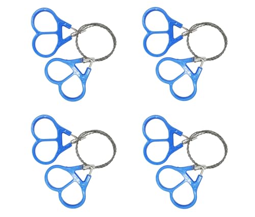 4-Pack Survival Wire Saw Set - Portable Stainless Steel Camping Tool