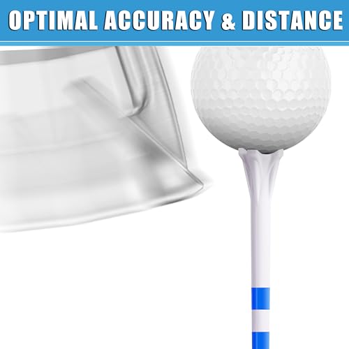 Champkey 170 Pack Assorted Plastic Golf Tees - 3 1/4" & 1 1/2" Long-Lasting Performance, Lower Contact & Enhanced Accuracy - Includes 2 Sizes