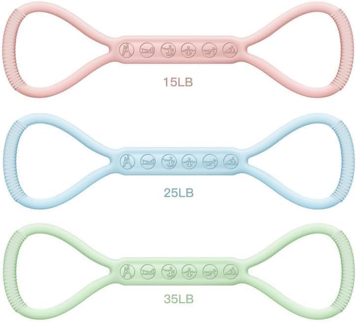 Skiennix Figure 8 Resistance Band - Upgraded for Physical Therapy | 3 Resistance Levels for All Ages