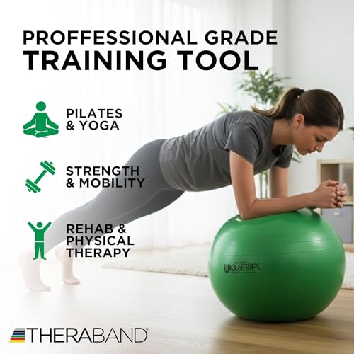 26-Inch Stability Ball for Posture, Balance & Core Fitness - Green
