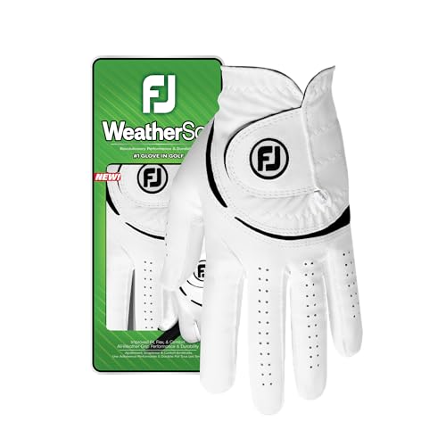 WeatherSof Golf Glove for Women - White, Medium, Left Hand