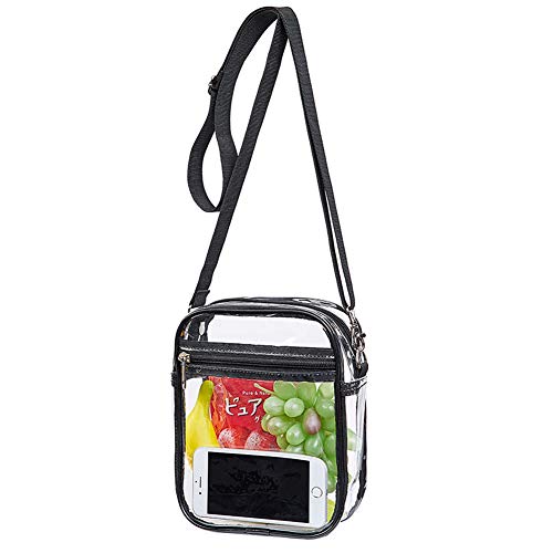 Clear Crossbody Purse Bag - Stadium Approved for Concerts, Festivals
