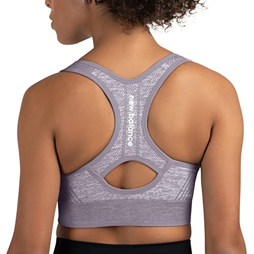 New Balance Women's Seamless Sports Bra - Large, Light Purple