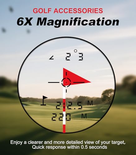 Golf Rangefinder with Slope, 1000 Yards, 6X Magnification