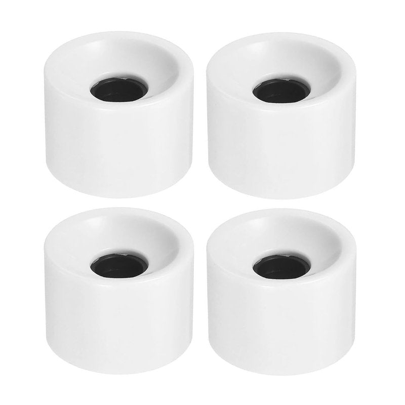 RaceBon 60mm Longboard Skateboard Wheels Hardness 78A Polyurethane Cruising Wheel Free 608 Bearings and Spacers Set of 4 (White)