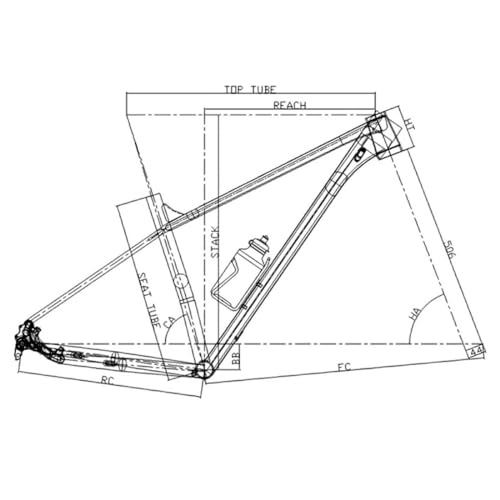 Mountain Bike Frame 29er Hardtail Aluminum Alloy - 29'' L / Gray