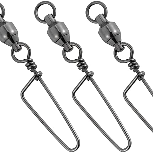 Fishing Snap Swivels with Ball Bearings - #0-26LB (1.06") - 20 Count