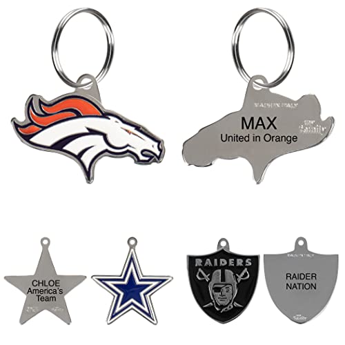 Personalized NFL Denver Broncos Pet ID Tag - Custom Engraving