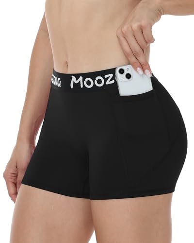 Women's Compression Biker Shorts with Pockets - 3/5/8 Inch for Yoga & Workout