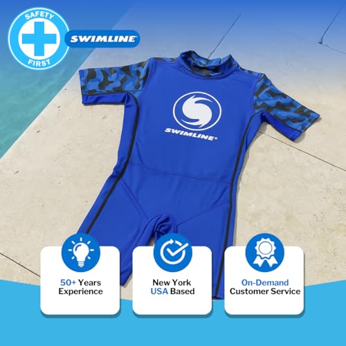 Swimline Kids Floating Swim Trainer Vest Blue Small 20-30 Lbs - Toddler Floatation Aid