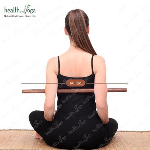 Yoga Stick - Collapsible Wooden Posture Corrector - Regular 26"