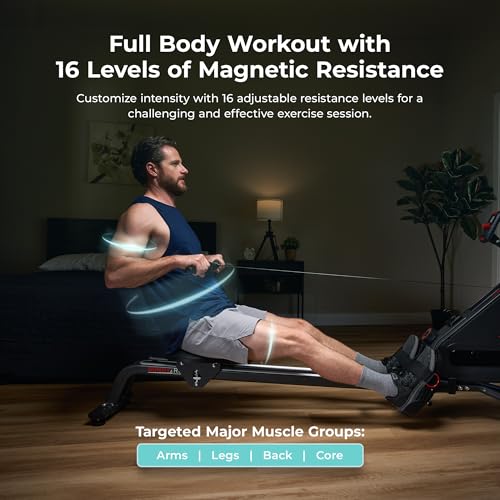 Smart Magnetic Rowing Machine - Dual-Rail Premium Design