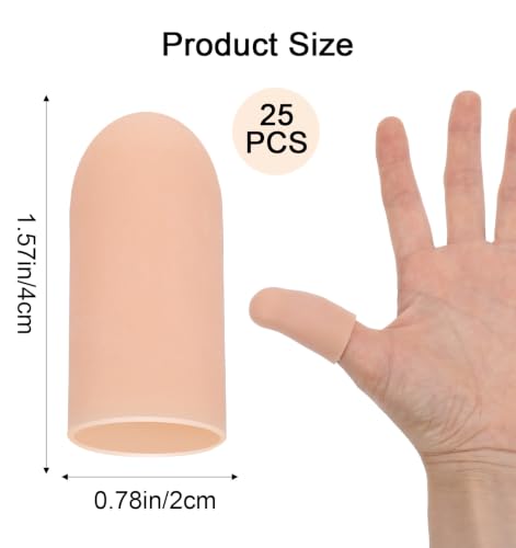16 Pcs Silicone Thumb Covers - Soft Protector for Wounds
