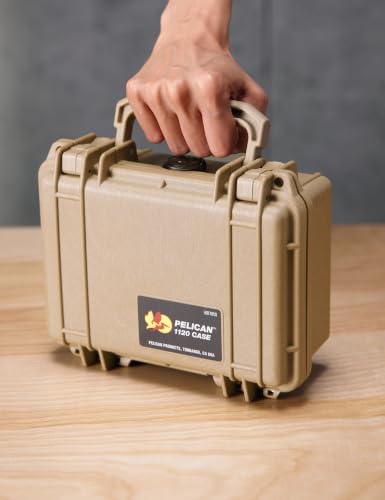 Pelican 1120 Hard Case With Foam - Desert Tan, Waterproof & Crushproof