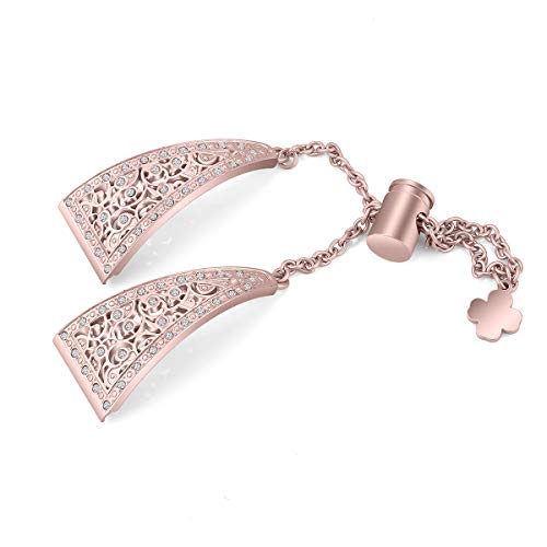 Bling Metal Watch Band for Skeiwatch C30 S50 S55 & More - Pink