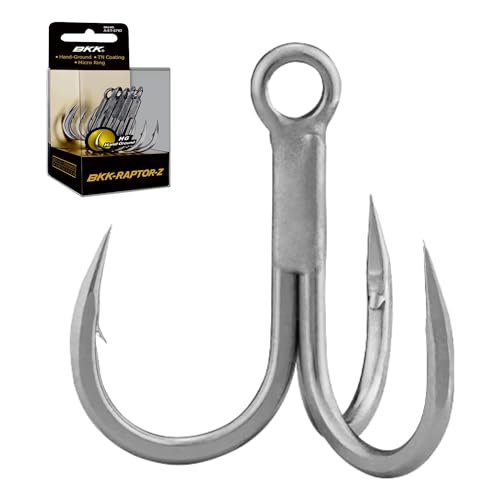 BKK Raptor-Z Treble Hook 3/0 Multi - 4X Heavy Duty, Saltwater, Hand Ground Point