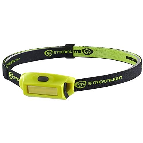 Streamlight 61710 Bandit Pro 180-Lumen USB Rechargeable LED Headlamp with Elastic Head Strap, Visor Clip, and USB Cable, Yellow