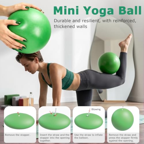 All-in-One Yoga & Pilates Kit with Foldable Mat, Resistance Bands, and Ball