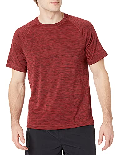 Men's Slim-Fit Quick-Dry UPF 50 Swim Tee - X-Small Red Heather