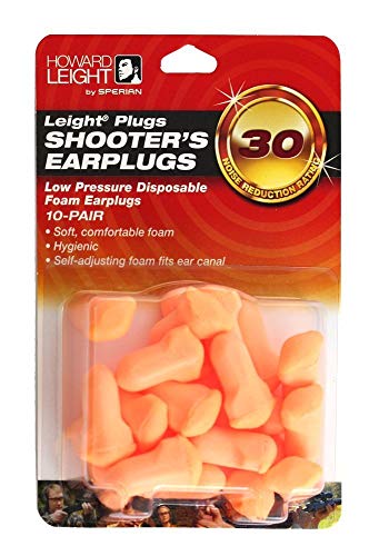 Disposable Foam Shooting Earplugs - Low Pressure, 10 Pairs