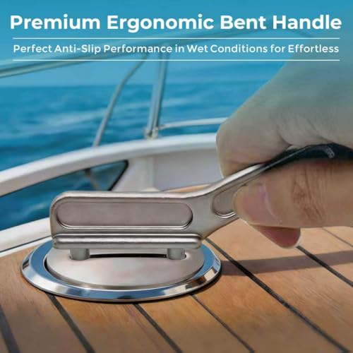 Stainless Steel Boat Gas Cap Key - 1-1/4" & 1-1/2" Marine Deck Fill Tool