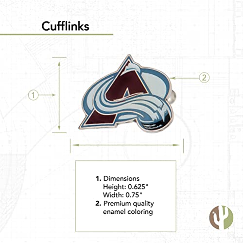 Colorado Avalanche Cufflinks - NHL Team Logo Formal Wear
