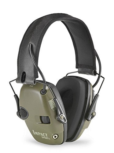 Impact Sport Earmuffs - Olive Drab Green - Medium Size