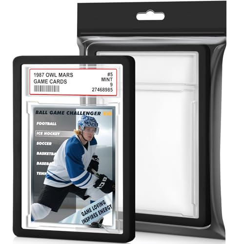 Graded Card Slab with PSA Bumper Protector - Black