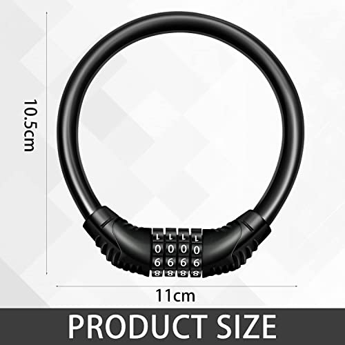 High Security Portable Bike Lock with 4-Digit Combination