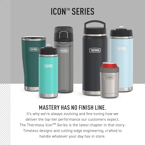 THERMOS ICON Series 26oz Clear Hydration Water Bottle with Wide Mouth & Rapidcap Lid