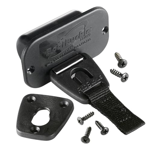 24-Inch Self-Retracting Fishing Rod Holder for Boats - Secure Tie Down