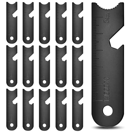 15PCS Multifunctional Ferro Rod Scraper Set for Survival & Camping