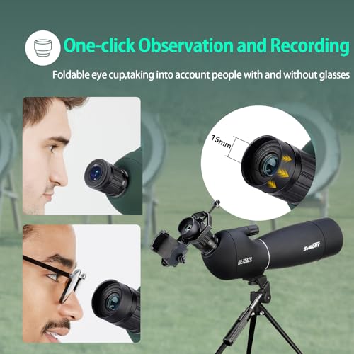 Spotting Scope 25-75x70 with Tripod & Phone Adapter - Waterproof