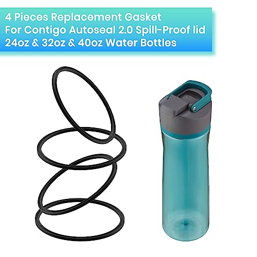 Replacement Gaskets for Contigo Cortland 2.0 Water Bottles - 4 Pack