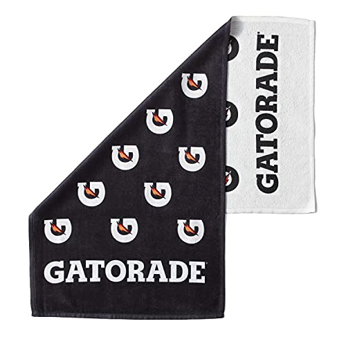 Lightweight Cotton Gatorade Sideline Towel - Bi-Color, White, Small