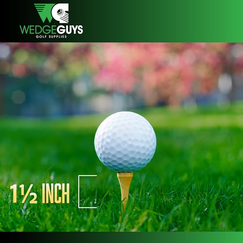Bamboo Golf Tees - 1.5 Inch, 100 pcs, Extra Durable & Biodegradable