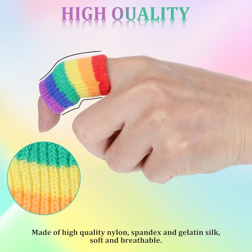 Compression Finger Sleeves - 10 PCS Breathable Finger Protectors for Arthritis, Knitting, Sports