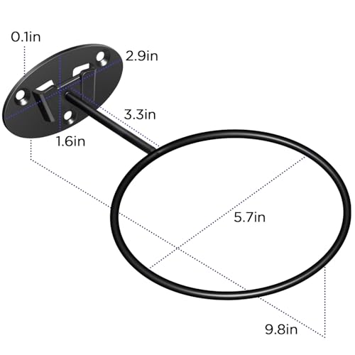 Wall-Mounted Basketball Holder - 2 Pack Ball Storage Solution